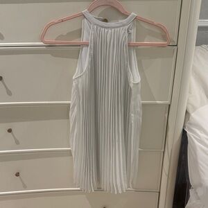 Calvin Klein White Pleated Kids Formal Dress